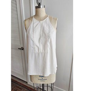 BCBGMAXAZRIA Ivory 100% Silk Blouse in size S
